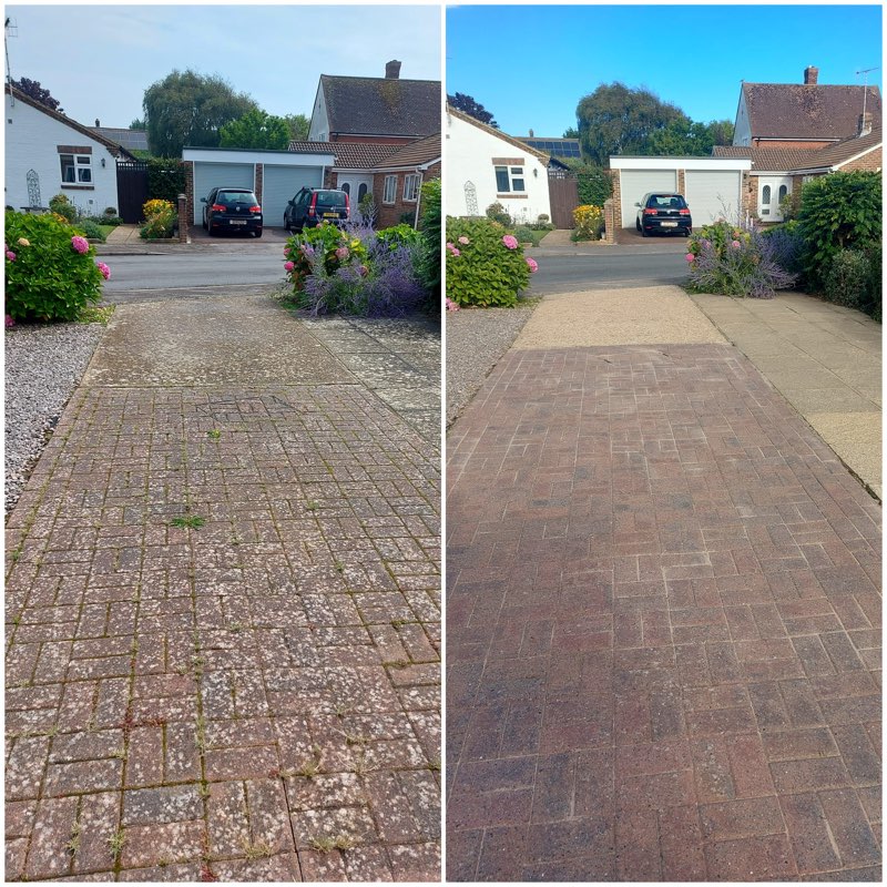  Driveway before and after 
