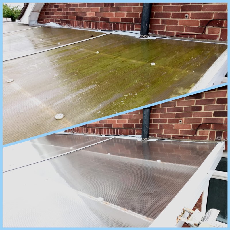 Before and after polycarbonate roof 